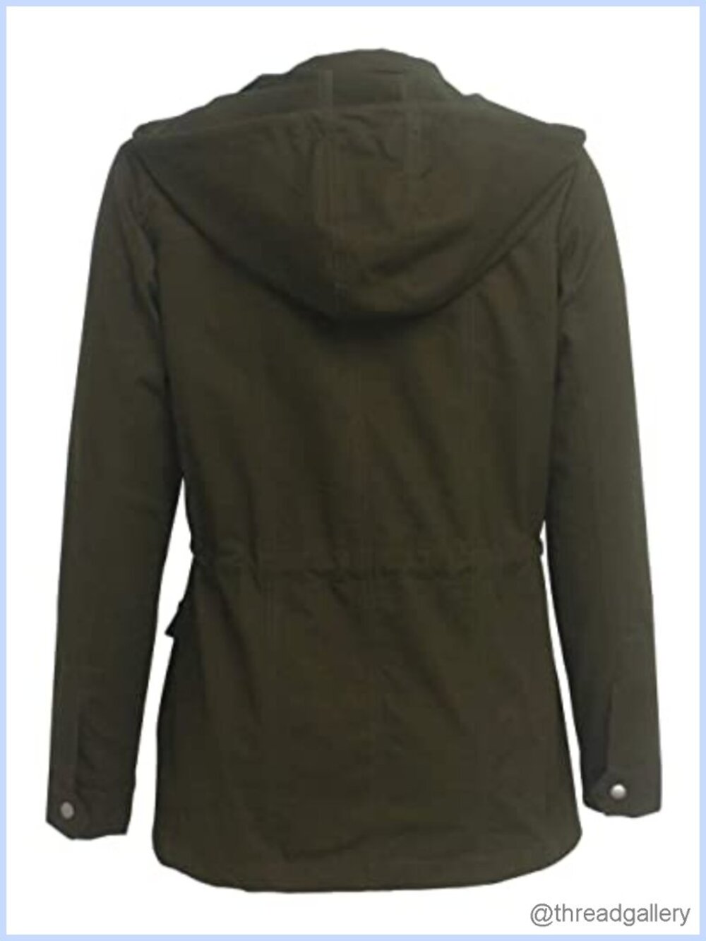 Women's Camo Utility Jacket Lightweight Full Zip V-Neck Casual Coat - Picture 3 of 4